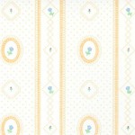 3 Shts - Dollhouse Cameo Stripe Paper- Choice of Color -