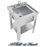 Dollhouse Silver Sink - Single