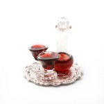 (*) Dollhouse Filled Wine Decanter Set