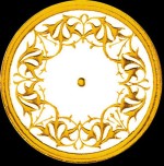 Dollhouse Gilded Round Ceiling Molding- Choice of Style -