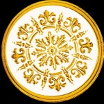 Dollhouse Gilded Round Ceiling Molding- Choice of Style -