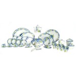 Dollhouse Blue Floral Dining Set
