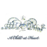 Dollhouse Blue Floral Dining Set
