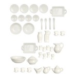 Dollhouse 42 pc White Porcelain Dinner Set
