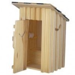 Dollhouse 2-Holer Outhouse