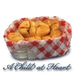 Dollhouse Croissants in a Basket