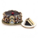 Dollhouse Chocolate Bavarian Torte with Slice