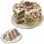 Dollhouse White Bavarian Torte with Slice