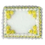 Dollhouse Yellow Sheet Cake