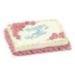 Dollhouse Happy 4Oth Sheet Cake