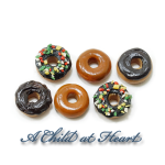 (*) Dollhouse 6 Assorted Donuts
