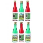 (*) Green &amp; Red Wine Bottles Set