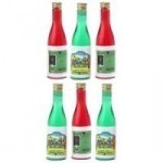 (*) Green &amp; Red Wine Bottles Set