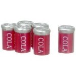(&amp;sect;) Sale $1 Off - 6 pc Dollhouse Cola Cans