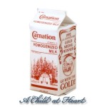 (*) Dollhouse Carnation Milk Carton