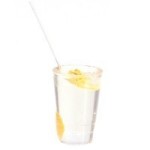 (*) Glass with Lemon &amp; Straw