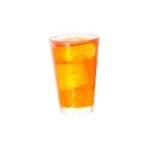 (*) Dollhouse Orange Soda Glass