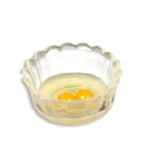 (*) Dollhouse Clear Bowl of Raw Eggs