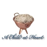 Dollhouse Filled Colander with Spaghetti