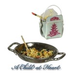 Dollhouse Filled Wok w/Togo Box