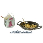 Dollhouse Filled Wok w/Togo Box