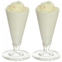 2 pc. dollhouse Vanilla Milk Shake