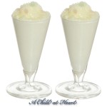 2 pc. dollhouse Vanilla Milk Shake