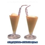 Dollhouse 2 pc. Milk Shakes with Straws