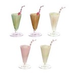 Dollhouse 2 pc. Milk Shakes with Straws