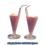 Dollhouse 2 pc. Milk Shakes with Straws
