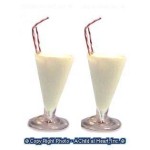 Dollhouse 2 pc. Milk Shakes with Straws