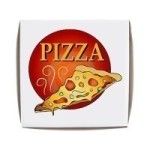 (*) Dollhouse Pizza Togo Box