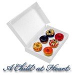 Sale $4 Off - Dollhouse Filled Bakery Box with Donuts