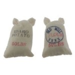 (*) 2 pc Dollhouse 50 lb. Food Sacks