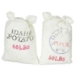 (*) 2 pc Dollhouse 50 lb. Food Sacks