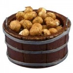 Dollhouse Filled Large Store Bucket of Potatoes