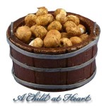Dollhouse Filled Large Store Bucket of Potatoes