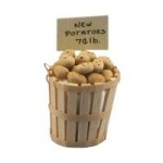 Dollhouse Filled Store Basket - New Potatoes