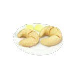 (*) Dollhouse Croissants on Plate