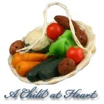 Dollhouse Large Filled Produce Basket 