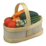 Dollhouse Filled Produce Basket