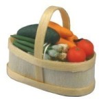Dollhouse Filled Produce Basket