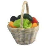 Sale $7 off - Dollhouse Filled Produce Basket