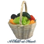 Sale $7 off - Dollhouse Filled Produce Basket