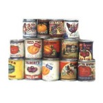 &amp;sect; Sale .30&amp;cent; Off - Dollhouse Vintage Fruit or Vegetable Cans
