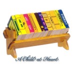 Dollhouse Books in Wooden Rack