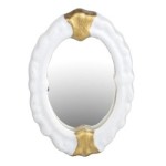 Dollhouse Gold Trim Bath Mirror
