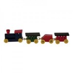 Dollhouse Miniature Wooden Train Set