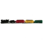 (*) Dollhouse Miniature Toy Train Set - 9/pcs