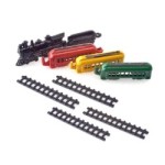 (*) Dollhouse Miniature Toy Train Set - 9/pcs